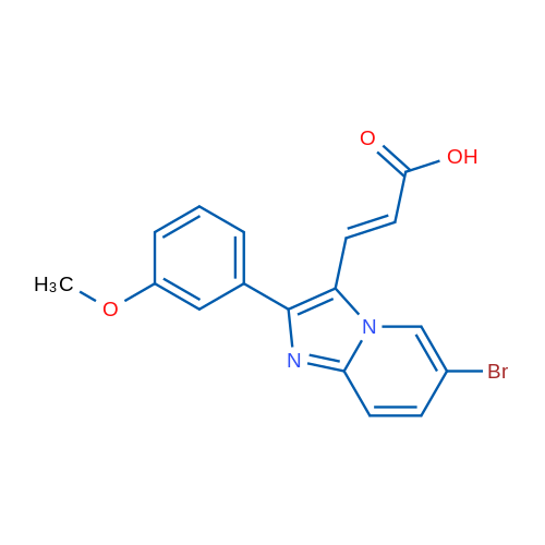 3-(6-Bromo-2-(3-methoxyphenyl)imidazo[1,2-a]pyridin-3-yl)acrylic acid 1g