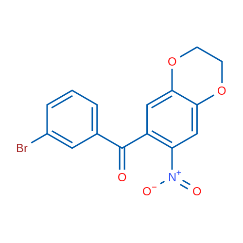 (3-Bromophenyl)(7-nitro-2,3-dihydrobenzo[b][1,4]dioxin-6-yl)methanone 1g