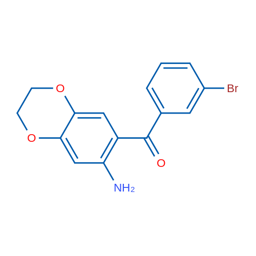 (7-Amino-2,3-dihydrobenzo[b][1,4]dioxin-6-yl)(3-bromophenyl)methanone 1g