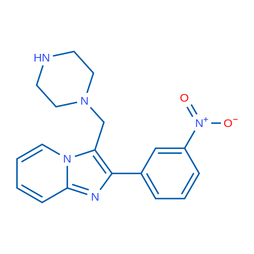 2-(3-Nitrophenyl)-3-(piperazin-1-ylmethyl)imidazo[1,2-a]pyridine 1g