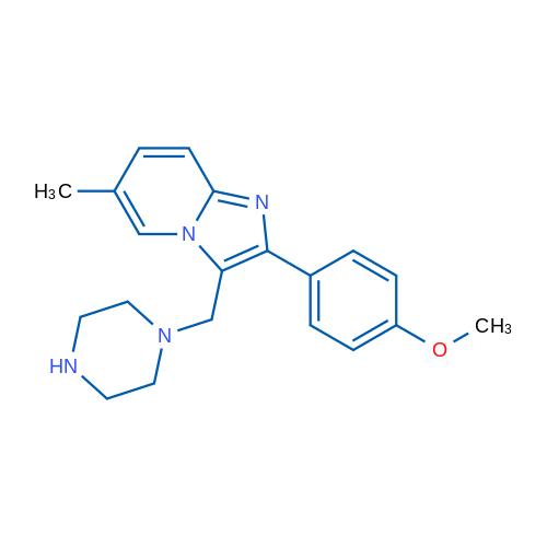 2-(4-Methoxyphenyl)-6-methyl-3-(piperazin-1-ylmethyl)imidazo[1,2-a]pyridine 1g