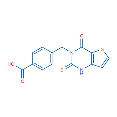 4-({4-oxo-2-sulfanylidene-1H,2H,3H,4H-thieno[3,2-d]pyrimidin-3-yl}methyl)benzoic acid 1g