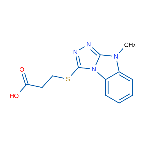 3-((9-Methyl-9H-benzo[4,5]imidazo[2,1-c][1,2,4]triazol-3-yl)thio)propanoic acid 1g