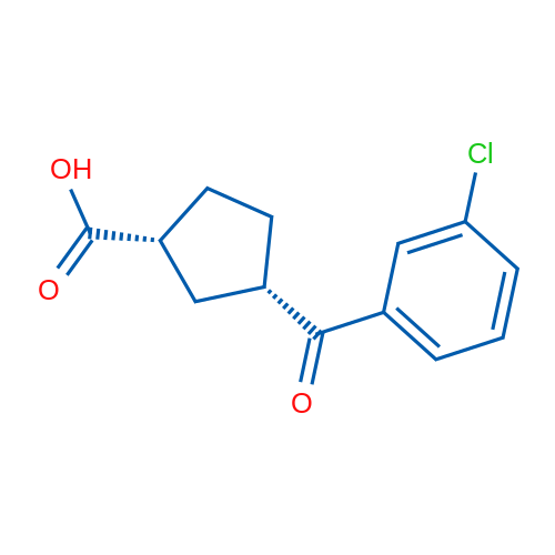 cis-3-(3-Chlorobenzoyl)cyclopentane-1-carboxylic acid 1g