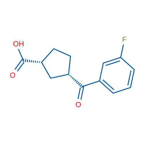 cis-3-(3-Fluorobenzoyl)cyclopentane-1-carboxylic acid 1g