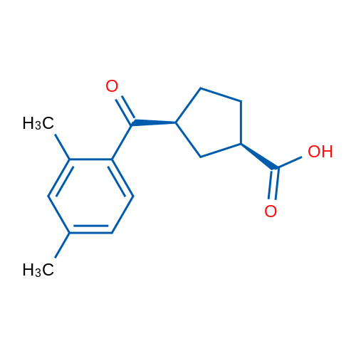 cis-3-(2,4-Dimethylbenzoyl)cyclopentane-1-carboxylic acid 1g