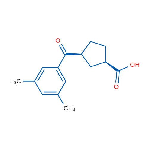cis-3-(3,5-Dimethylbenzoyl)cyclopentane-1-carboxylic acid 1g