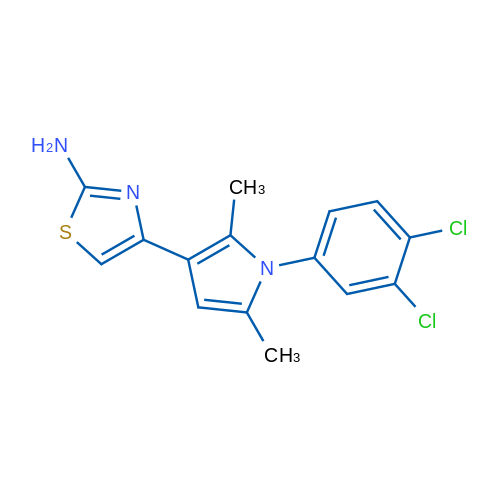 4-[1-(3,4-Dichlorophenyl)-2,5-dimethyl-1H-pyrrol-3-yl]-1,3-thiazol-2-amine 5g