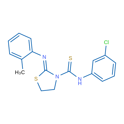(2Z)-N-(3-Chlorophenyl)-2-[(2-methylphenyl)imino]-1,3-thiazolidine-3-carbothioamide 1g