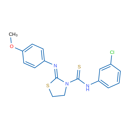 (2Z)-N-(3-Chlorophenyl)-2-[(4-methoxyphenyl)imino]-1,3-thiazolidine-3-carbothioamide 1g