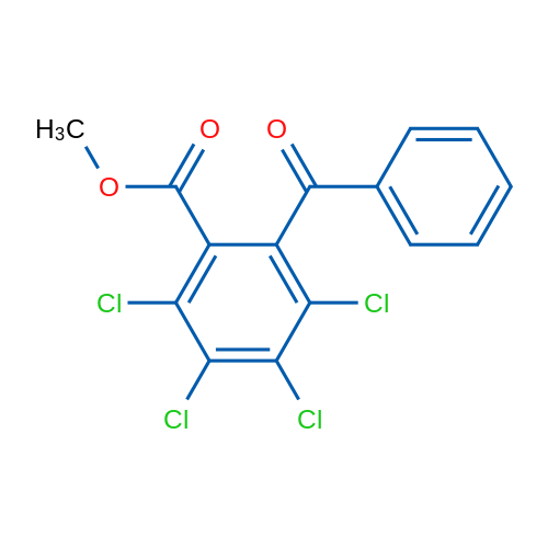 Methyl 2-benzoyl-3,4,5,6-tetrachlorobenzoate 1g