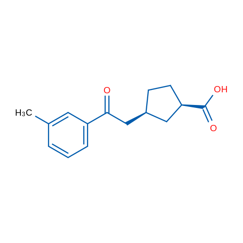 cis-3-[2-(3-Methylphenyl)-2-oxoethyl]cyclopentane-1-carboxylic acid 1g