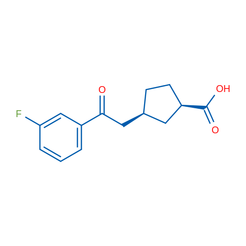 cis-3-[2-(3-Fluorophenyl)-2-oxoethyl]cyclopentane-1-carboxylic acid 1g