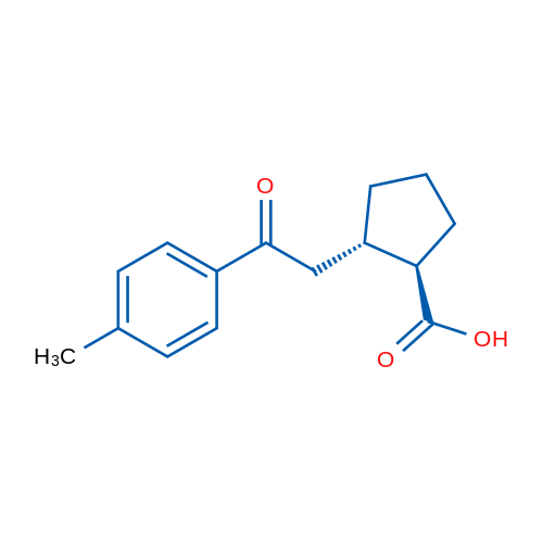 trans-2-[2-(4-Methylphenyl)-2-oxoethyl]cyclopentane-1-carboxylic acid 1g