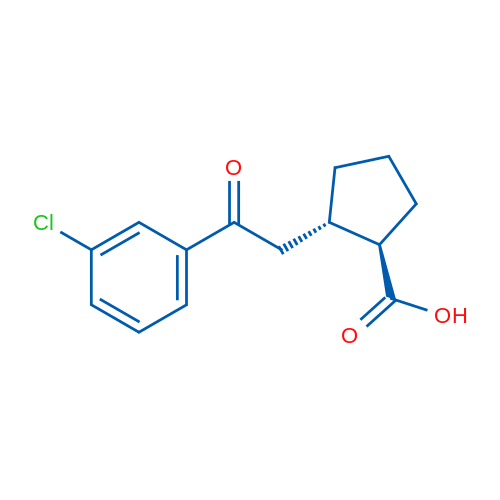 trans-2-[2-(3-Chlorophenyl)-2-oxoethyl]cyclopentane-1-carboxylic acid 1g