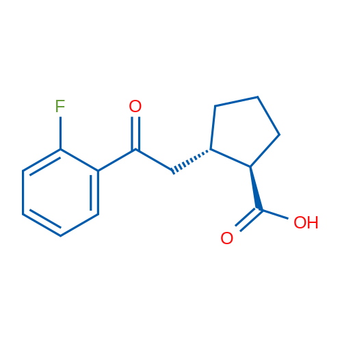 trans-2-[2-(2-Fluorophenyl)-2-oxoethyl]cyclopentane-1-carboxylic acid 1g