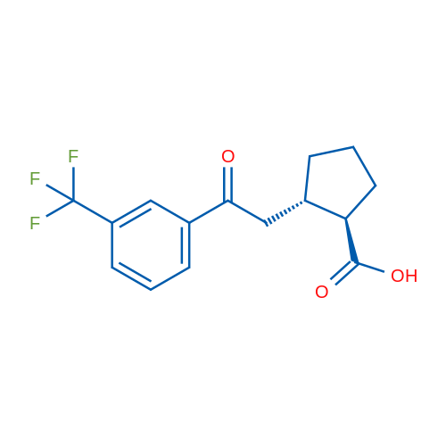 trans-2-[2-Oxo-2-(3-trifluoromethylphenyl)ethyl]cyclopentane-1-carboxylic acid 1g