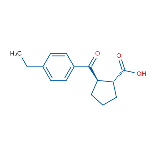 trans-2-(4-Ethylbenzoyl)cyclopentane-1-carboxylic acid 1g