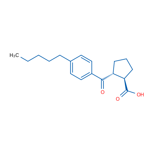 trans-2-(4-n-Pentylbenzoyl)cyclopentane-1-carboxylic acid 1g