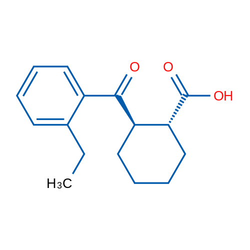 trans-2-(2-Ethylbenzoyl)cyclohexane-1-carboxylic acid 1g