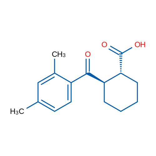 trans-2-(2,4-Dimethylbenzoyl)cyclohexane-1-carboxylic acid 1g