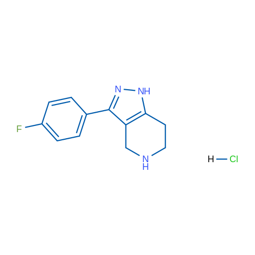 3-(4-Fluorophenyl)-4,5,6,7-tetrahydro-1H-pyrazolo[4,3-c]pyridine hydrochloride 1g