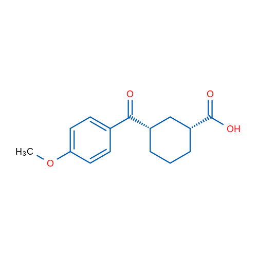 cis-3-(4-Methoxybenzoyl)cyclohexane-1-carboxylic acid 1g