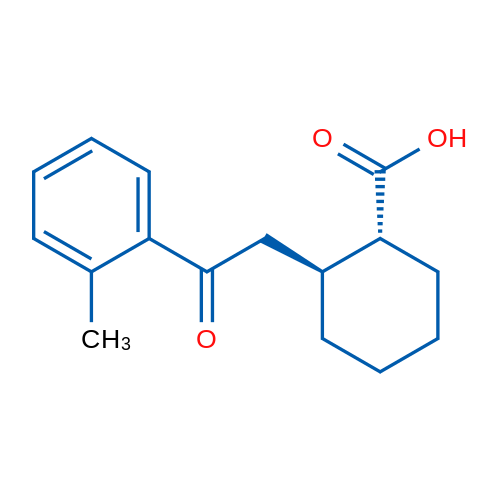 trans-2-[2-(2-Methylphenyl)-2-oxoethyl]cyclohexane-1-carboxylic acid 1g