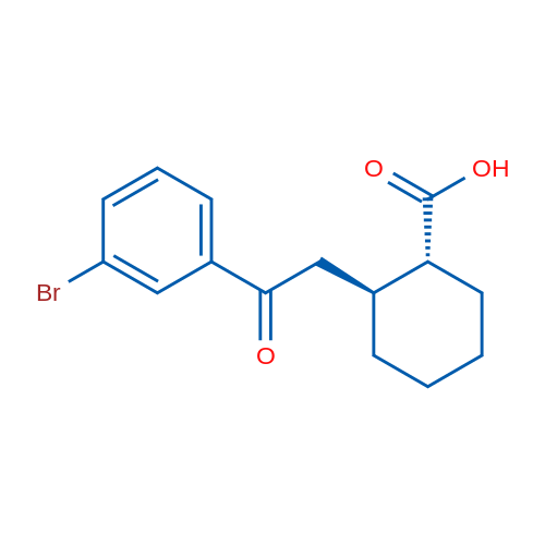 trans-2-[2-(3-Bromophenyl)-2-oxoethyl]cyclohexane-1-carboxylic acid 1g
