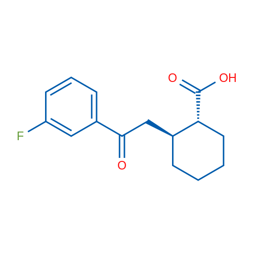 trans-2-[2-(3-Fluorophenyl)-2-oxoethyl]cyclohexane-1-carboxylic acid 1g