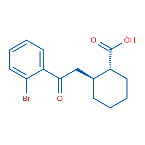trans-2-[2-(2-Bromophenyl)-2-oxoethyl]cyclohexane-1-carboxylic acid 1g