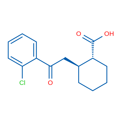 trans-2-[2-(2-Chlorophenyl)-2-oxoethyl]cyclohexane-1-carboxylic acid 1g