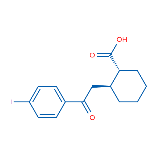 trans-2-[2-(4-Iodophenyl)-2-oxoethyl]cyclohexane-1-carboxylic acid 1g