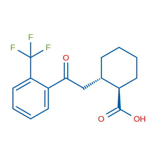 trans-2-[2-Oxo-2-(2-trifluoromethylphenyl)ethyl]cyclohexane-1-carboxylic acid 1g