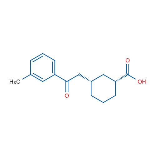 cis-3-[2-(3-Methylphenyl)-2-oxoethyl]cyclohexane-1-carboxylic acid 1g