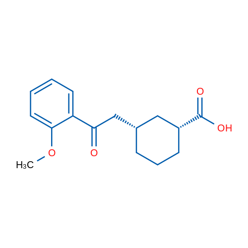 cis-3-[2-(2-Methoxyphenyl)-2-oxoethyl]cyclohexane-1-carboxylic acid 1g