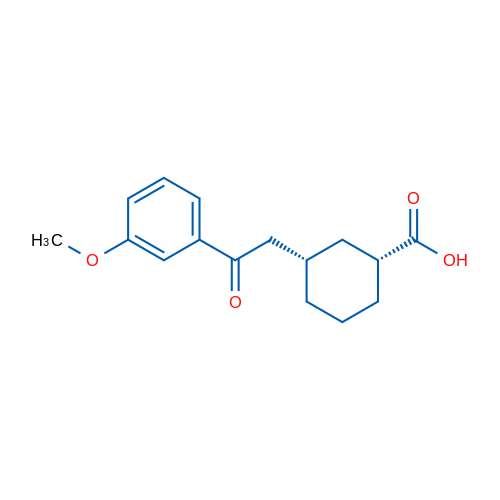cis-3-[2-(3-Methoxyphenyl)-2-oxoethyl]cyclohexane-1-carboxylic acid 1g