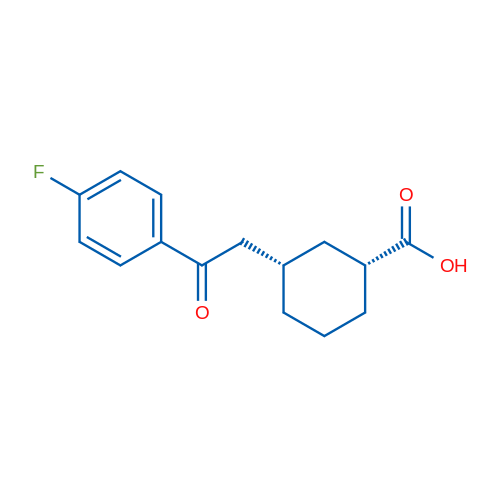 cis-3-[2-(4-Fluorophenyl)-2-oxoethyl]cyclohexane-1-carboxylic acid 1g