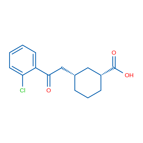 cis-3-[2-(2-Chlorophenyl)-2-oxoethyl]cyclohexane-1-carboxylic acid 1g