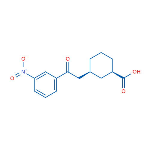 cis-3-[2-Oxo-2-(3-nitrophenyl)ethyl]cyclohexane-1-carboxylic acid 1g