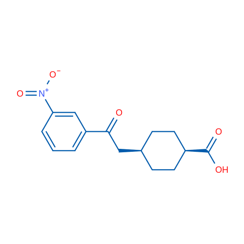 cis-4-(2-(3-Nitrophenyl)-2-oxoethyl)cyclohexanecarboxylic acid 1g