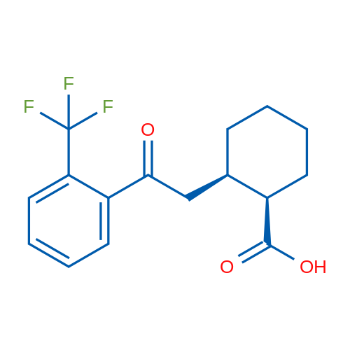 cis-2-[2-Oxo-2-(2-trifluoromethylphenyl)ethyl]cyclohexane-1-carboxylic acid 1g