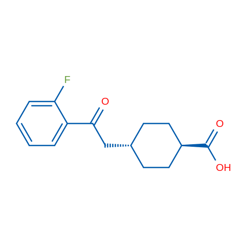 trans-4-(2-(2-Fluorophenyl)-2-oxoethyl)cyclohexanecarboxylic acid 1g