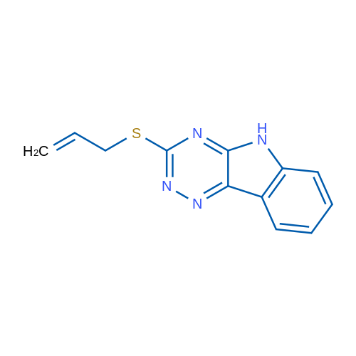 3-(Prop-2-en-1-ylsulfanyl)-5H-[1,2,4]triazino[5,6-b]indole 1g