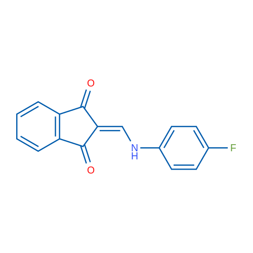 2-{[(4-fluorophenyl)amino]methylidene}-2,3-dihydro-1H-indene-1,3-dione 1g