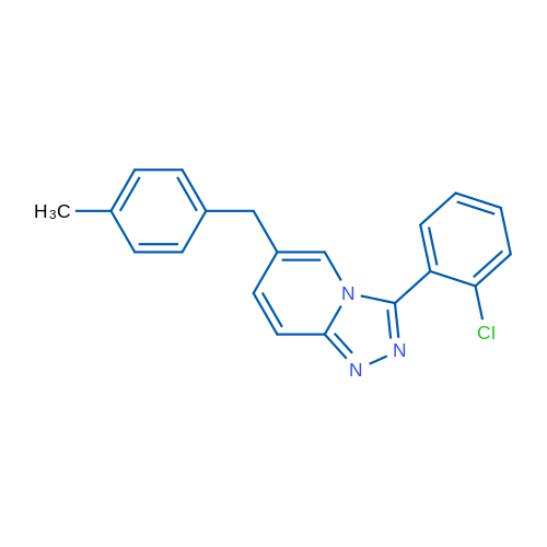 3-(2-Chlorophenyl)-6-(4-methylbenzyl)-[1,2,4]triazolo[4,3-a]pyridine 1g