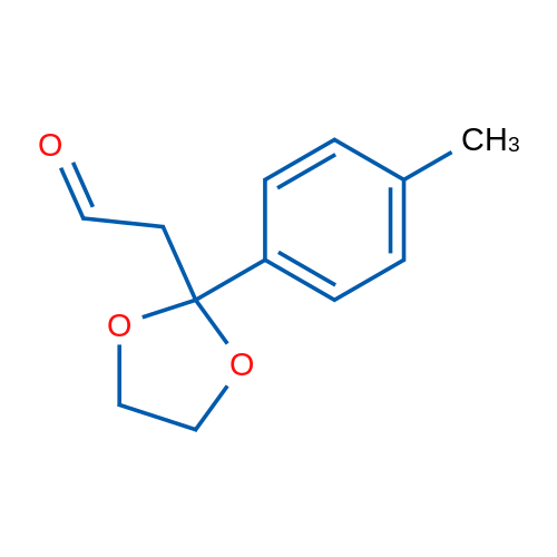 2-(2-(p-Tolyl)-1,3-dioxolan-2-yl)acetaldehyde 1g