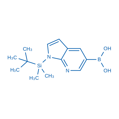 (1-(tert-Butyldimethylsilyl)-1H-pyrrolo[2,3-b]pyridin-5-yl)boronic acid 100mg