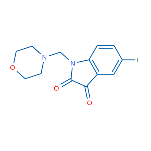 5-Fluoro-1-(morpholinomethyl)indoline-2,3-dione 1g