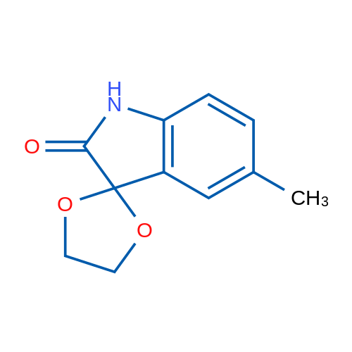 5'-Methyl-1',2'-dihydrospiro[1,3-dioxolane-2,3'-indole]-2'-one 1g